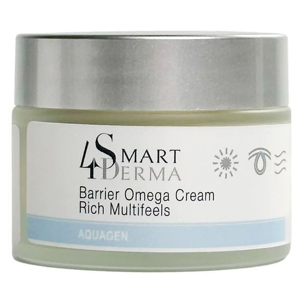 Розкішний живильний крем з церамідами Smart4Derma Aquagen Barrier Omega Cream Rich Multifeels 000269 фото