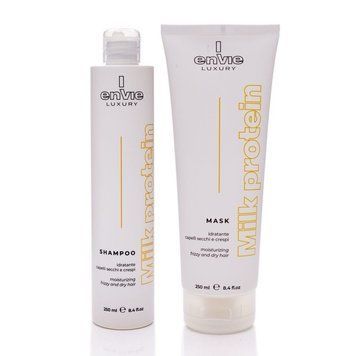 Набір із молочними протеїнами ENVIE LUXURY MILK Шампунь 250ml + Маска 250ml 000107 фото