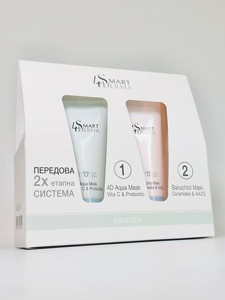 Передова 2х етапна система інтенсивного зволоження Smart4Derma, 2х75 мл 000271 фото