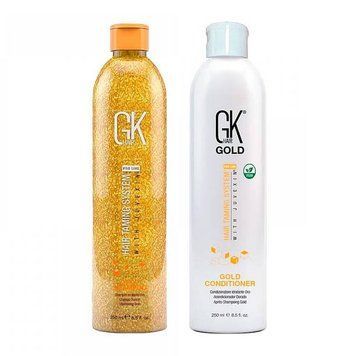Набір GKhair (Global Keratin) Gold шампунь та кондиціонер, 2х250 мл. 000069 фото
