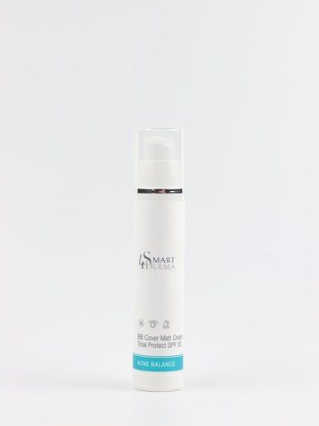 Матуючий BB крем SPF 30 Smart4Derma Acne Balance  Cover Matt Cream Total Protect 000258 фото