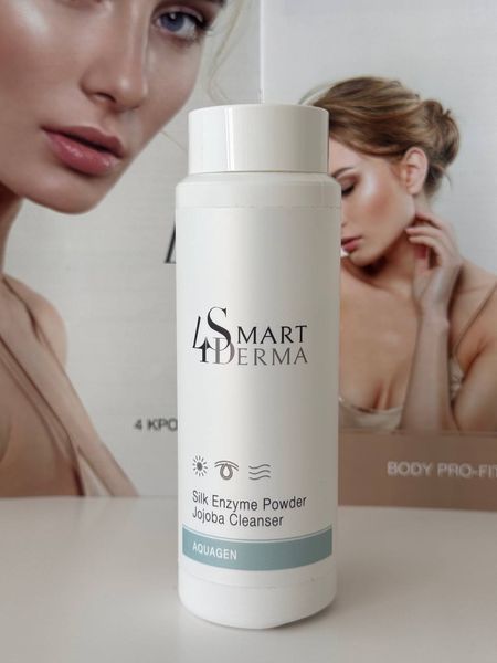 Шовкова ензимна пудра з гранулами Жожоба Smart4Derma Silk Enzyme Powder Jojoba Cleanser, 120 грам 000265 фото