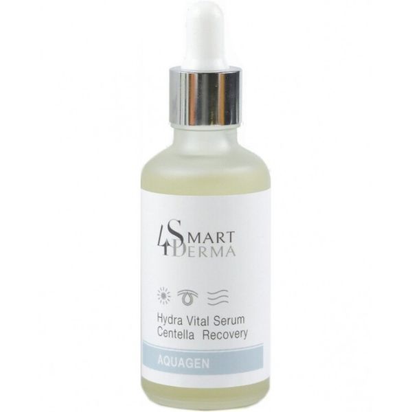 Екстра зволожуюча антиоксидантна сироватка з центелою Smart4Derma Aquagen HYDRA VITAL SERUM CENTELLA RECOVERY 000266 фото