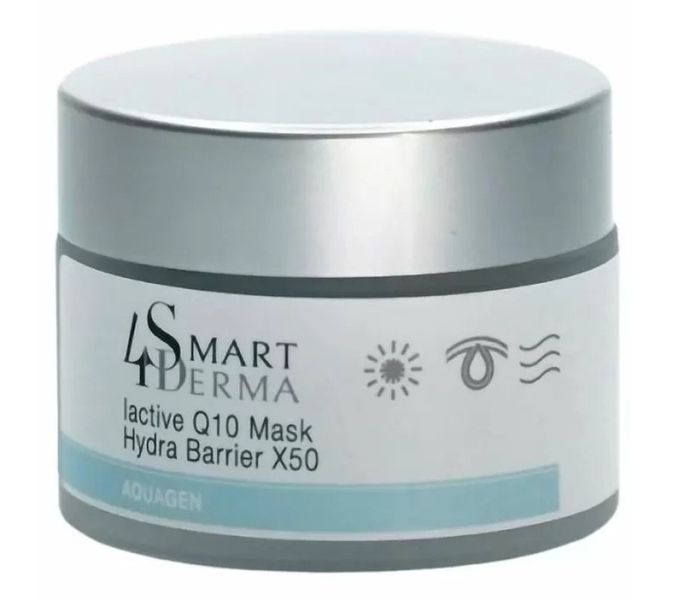 Крем маска глибоке зволоження Smart4Derma Aquagen IACTIVE Q10 MASK HYDRA BARRIER X50 000267 фото